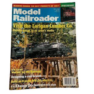 Model Railroader Magazine Back Issue u July 1998 Vol 65 No 7 Lorigan Lumber Co u